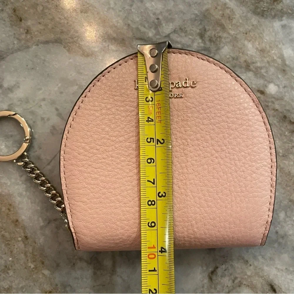 NWT Kate Spade pink half moon wallet